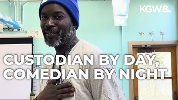 From the classroom to the comedy club, Portland school custodian keeps his community smiling