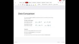 Core Paper 1 Analysis of Data (Data Comparison)