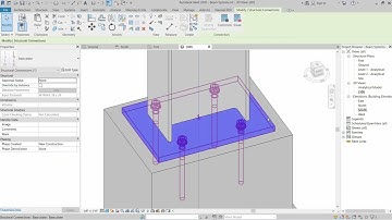 Base Plate Steel Connection in Revit