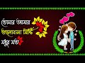 তোমার আমার ভালোবাসা মিষ্টি মধুর মতো