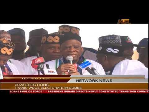 Tinubu in Gombe, Pledges Effective Work On Kolmani Oil, Industrialization Drive