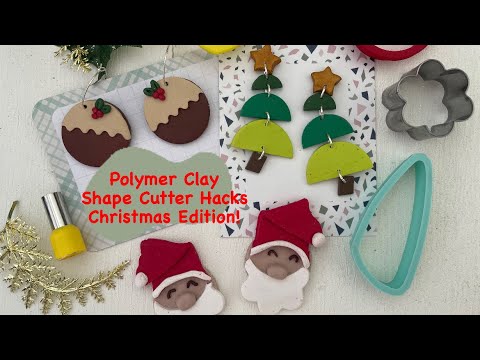 Christmas Bow Polymer Clay Earring Cutter, Christmas Clay Cutter