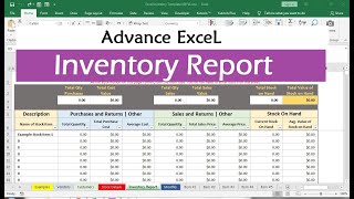 inventory management excel formulas