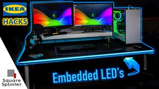 Ultimate DIY LED Gaming Desk | Ikea Hacks