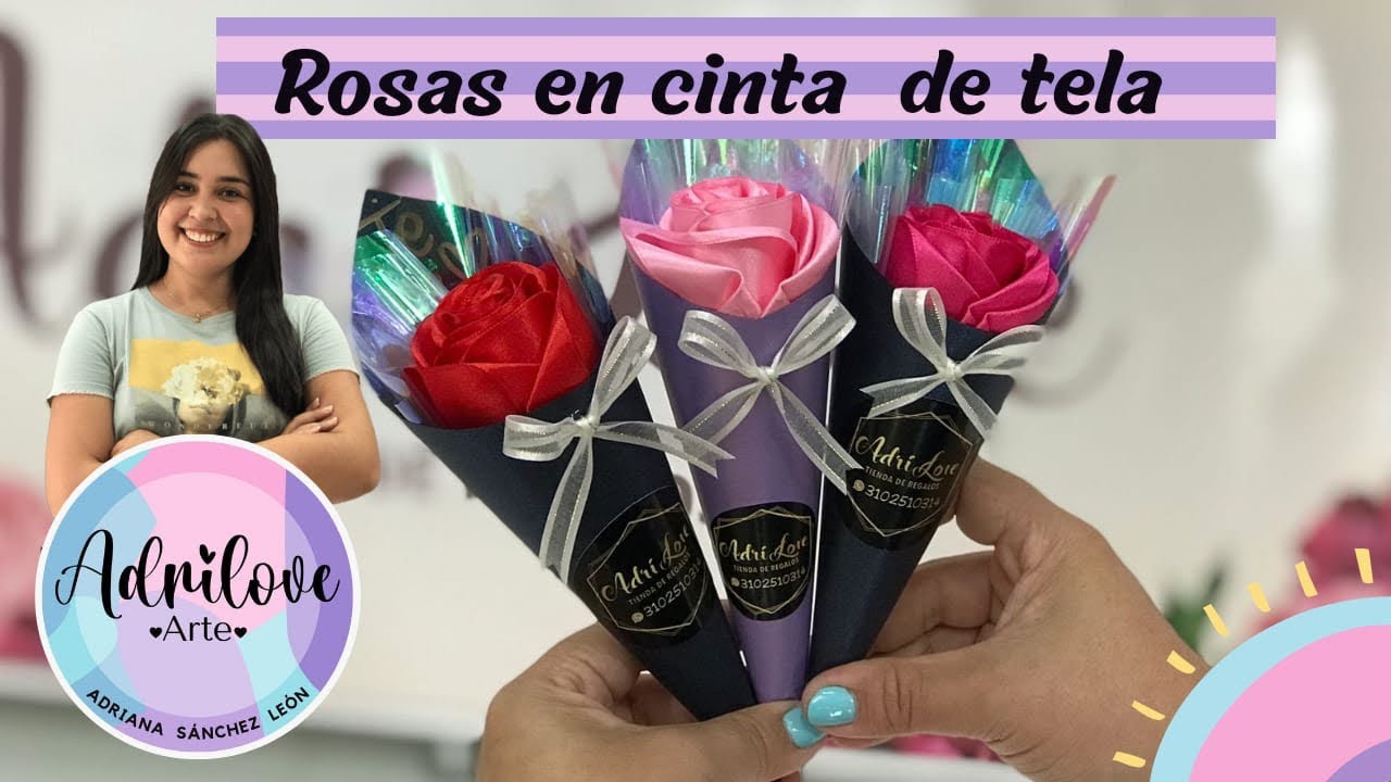 Como hacer una Rosa ETERNA con cinta PERFECTA 😍🌹 SUPERTUTORIAL!! Rosa  listón decorado 