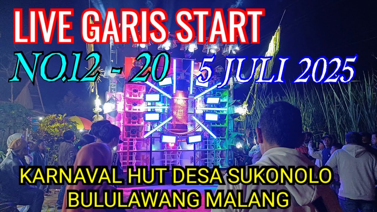 🔴part3 LIVE GARIS START KARNAVAL DESA SUKONOLO BULULAWANG KAB MALANG
