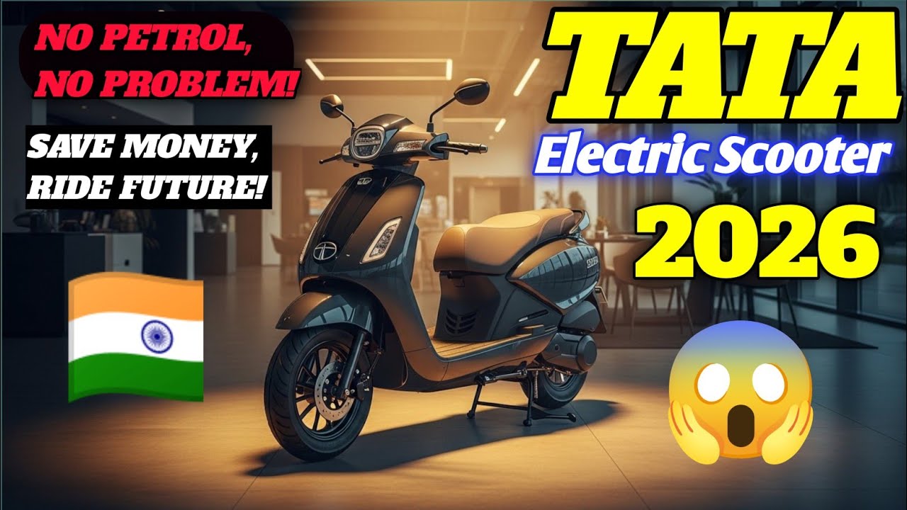 TATA Electric Scooter 2026 Launched ⚡ No Petrol, Full Power! Future Scooter Shocked Everyone!