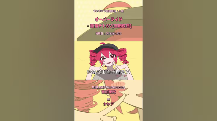 アップテンポでにぎやかな話題のテト曲❣#Shorts #ボカロ #ボカコレ #VOCALOID