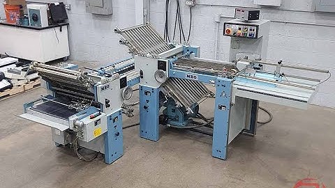 MBO T49 Pile Feed Paper Folder w/ 8 Page Unit and Hang-On Delivery - 080723244004A