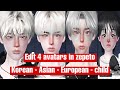 zepeto face tutorial boy - edit face