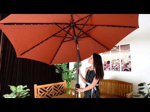 Galtech LED Auto Tilt Umbrellas