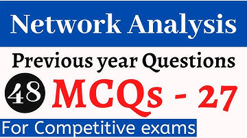 Network Analysis MCQs Part 27 Q37 to Q40