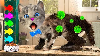 LITTLE KITTEN ADVENTURE GAMES  CARTOON CAT AND ANIMALS  FUNNY CARTOON VIDEO FOR TODDLERS