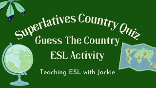 Superlatives Country Quiz Game | Guess The Country ESL Activity for Teenager and Adults screenshot 5