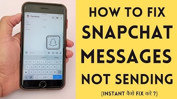 Fix Snapchat Message Not Sending (iPhone & Android) | Hindi
