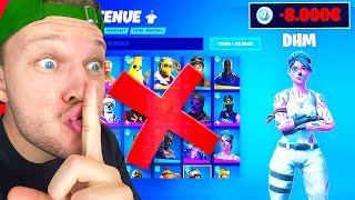 UNCHAINED SUPPRIME mon COMPTE FORTNITE ! Je deviens fou...