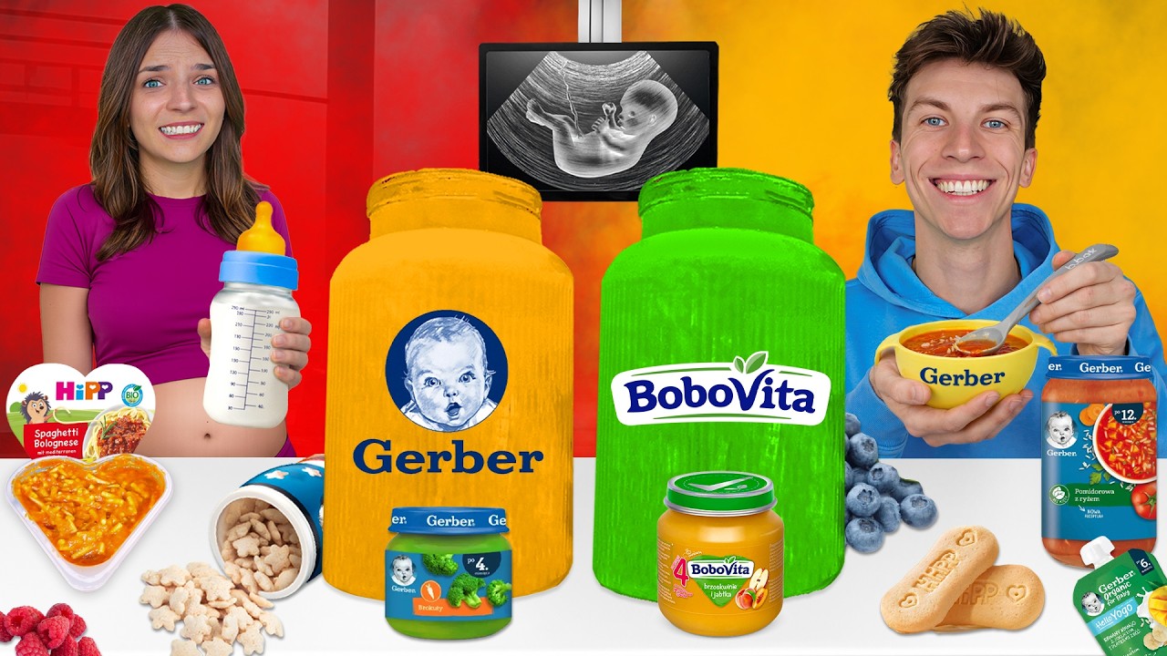 KTO SZYBCIEJ ZJE SŁOIK XXL NASZEGO DZIECKA WYGRYWA 👶🏻