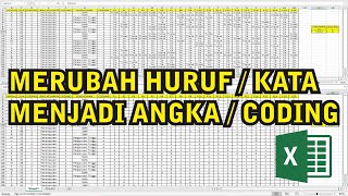 HOW TO CONVERT LETTERS/WORDS INTO NUMBERS/CODING IN MICROSOFT EXCEL