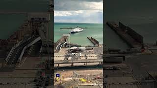 From Sea to Road: Dover Port in Fast Motion 🌊➡️🚚 From White Cliffs of Dover #uk #dover #canterbury
