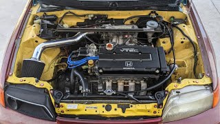 First Engine Bay Cleaning in 3 Years on my 1988 Honda CRX Si JDM B16A