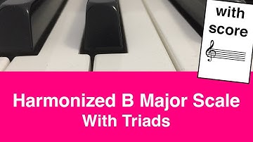 Learn To Harmonize B Major Scale On Piano: Easy Tutorial For Beginners | Music Simply Understood