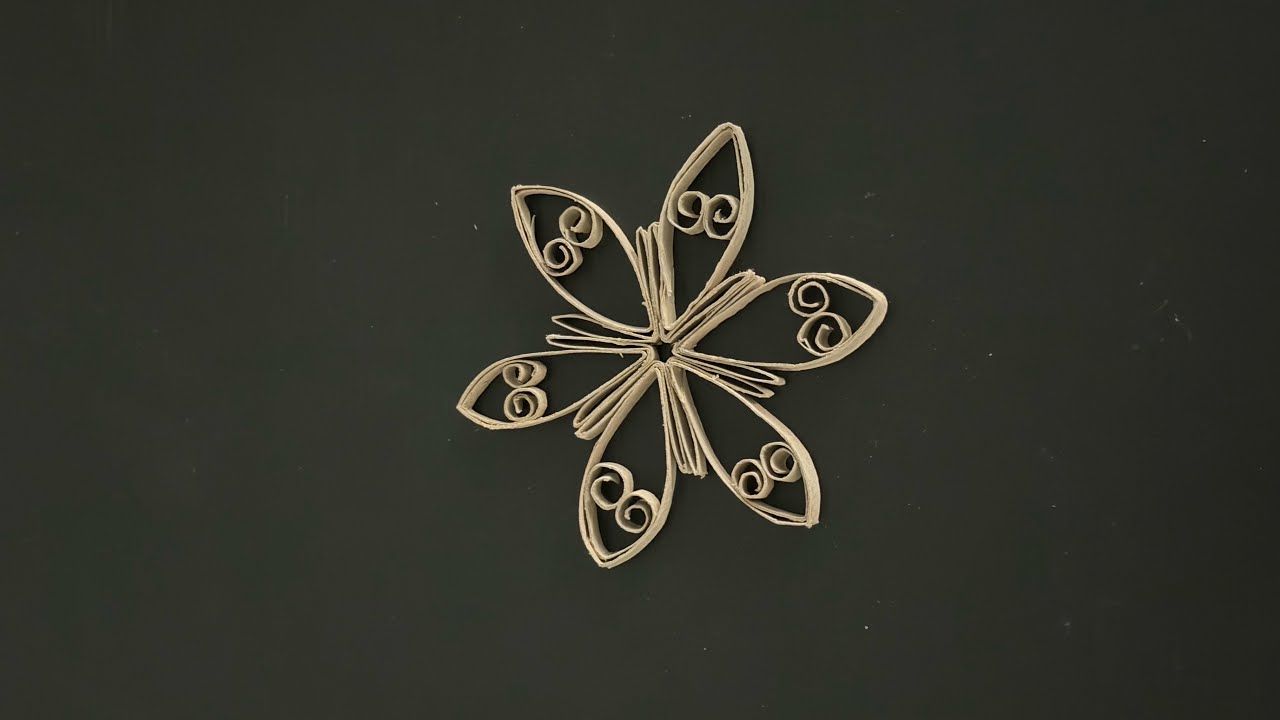 So Simple… So Pretty… Paper Rolll Craft 🌸 #diyprojects #smartartandcrafts 