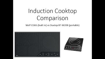 Induction Cooktop Comparison Video