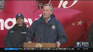 Mayor De Blasio, Officials Discuss Thanksgiving In New York City