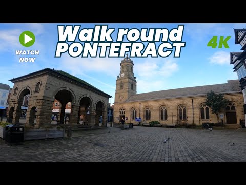 PONTEFRACT - A walking tour of Ponte in 4k - January 2024