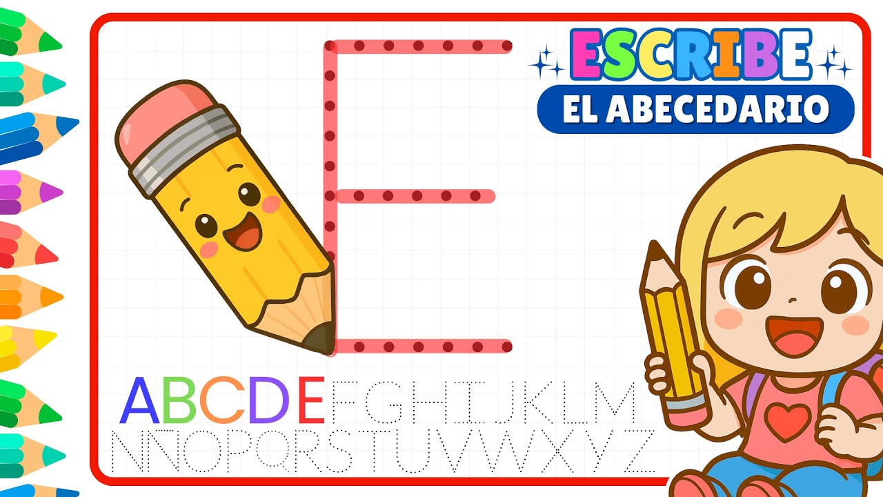 🌈 El Abecedario para Niños: Aprende a Escribir el ABC Fácil y Divertido 🖍️ Aprende jugando!