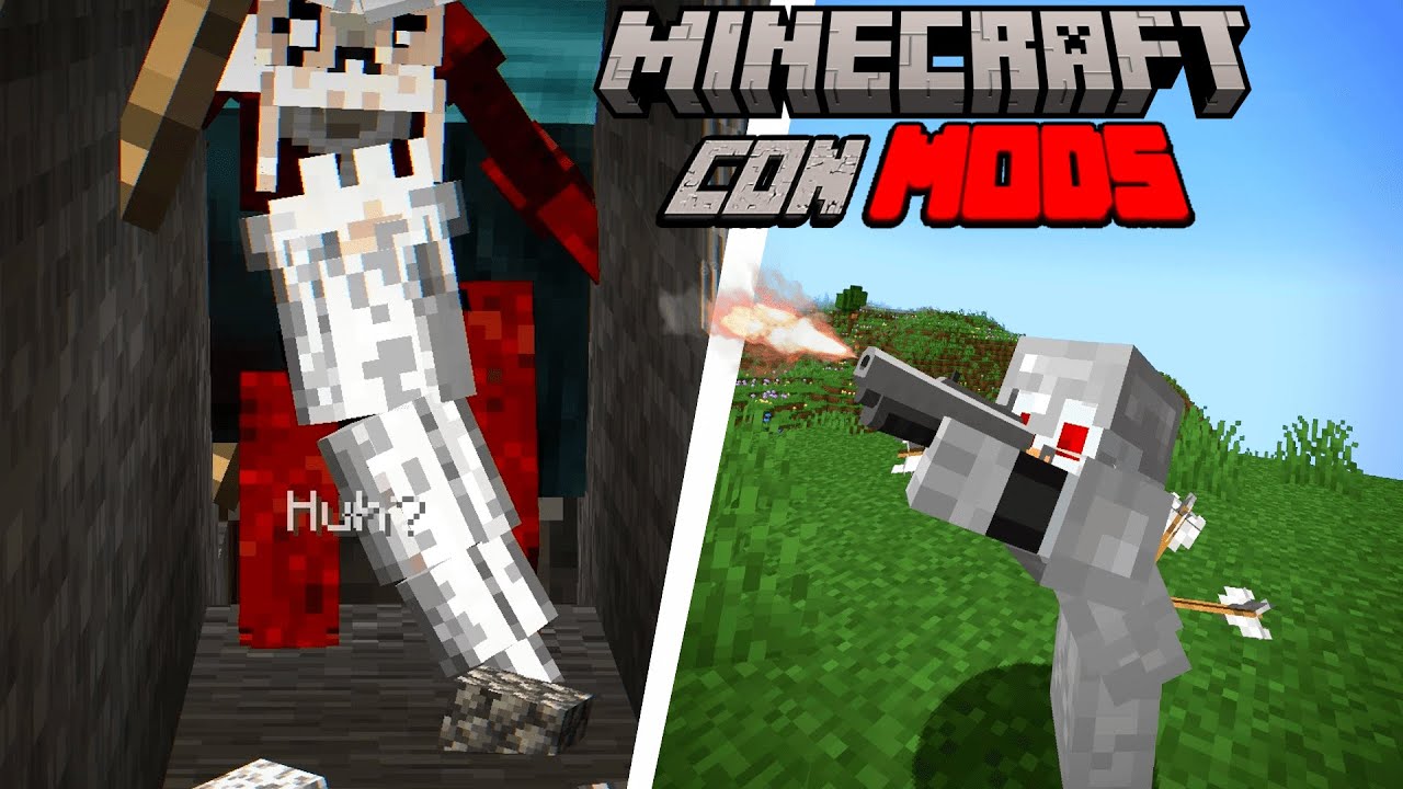 MINECRAFT pero con MODS 4 - SANTA CLAUS es MALO & Tengo ARMAS - YouTube