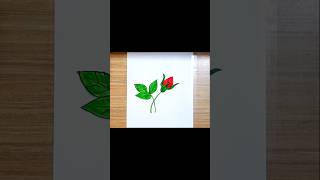 Flower and Leaf Drawing#art #drawing #shortvideo #shorts #foryou