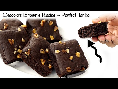 Eggless Chocolate Brownie Recipe - बेकरी से अच्छी चॉकलेट ब्राउनी - cookingshooking