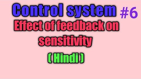 Effect of feedback on sensitivity in hindi