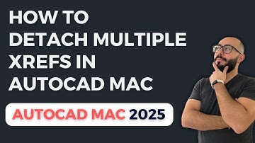 How to Detach Multiple Files in AutoCAD Mac - Autocad 2025 Mac Tutorial