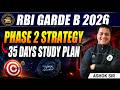 RBI Grade B 2026 Phase 2 Strategy | 35 Days Study Plan |Complete Roadmap |How to Prepare for Phase 2