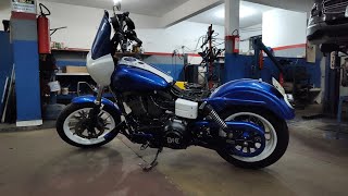 Pintura nova na minha DYNA! #harleydavidson #motovlog #motocustom