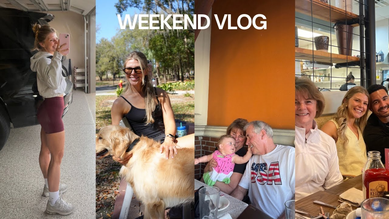 VLOG: leg day & form tips, my grandparents are visiting, family time & trying to be a runner
