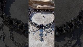 Learn how to make this Prince inspired choker necklace!@MistyMoonDesigns #diyjewelry #gothic