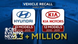 Kia, Hyundai recall 3.3 million vehicles over fire risk