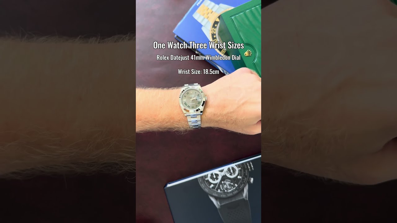 Rolex sizes on wrist hotsell