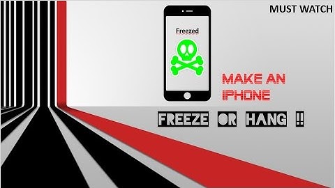 freeze an iphone !! easily...simple steps