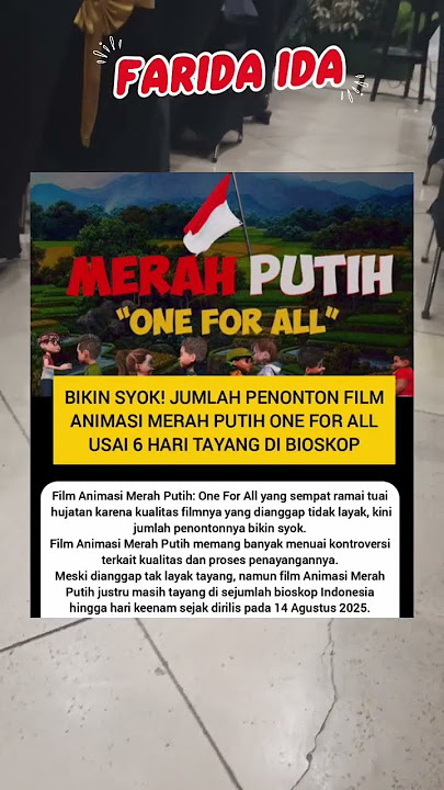 bikin syok! jumlah penonton film animasi merah putih #shorts #viral