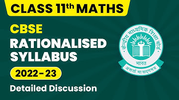 CBSE Rationalised Syllabus Class 11 Hindi Medium | Class 11 Maths Syllabus 2022-23 | CBSE Big Update