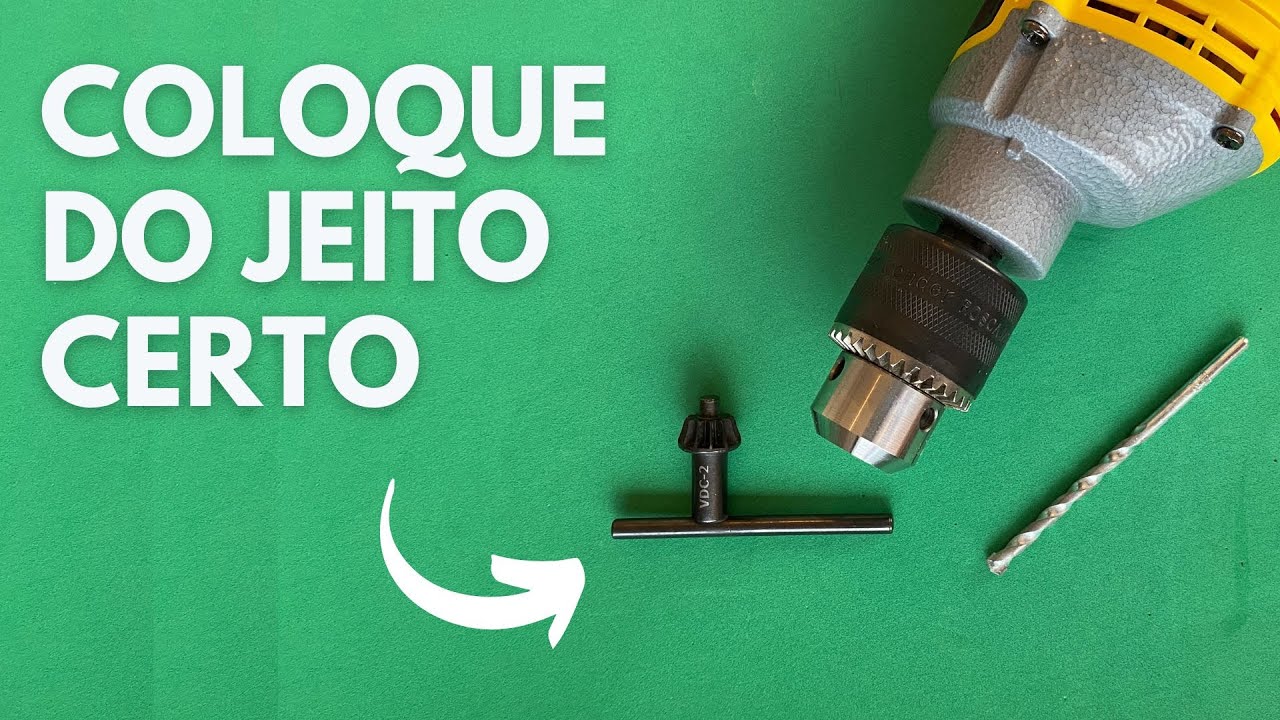 Não corra risco: o JEITO CERTO de colocar a broca na furadeira! - YouTube