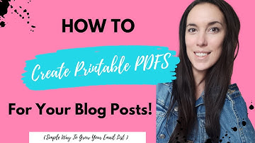 How to Convert a Blog Post into a PDF (Create an Opt-In!)