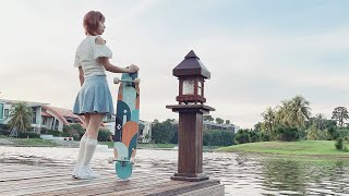 Longboard Cruising to the Secret Garden, Sentosa