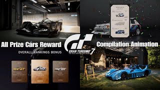Gran Turismo 7 | All Prize Cars Rewards Animation - [GT Café/License/Championships & Mission]