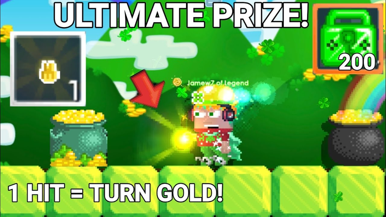 NEW GOLDEN Midas Touch! (1HIT = TURN GOLD) Growtopia YouTube