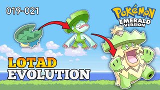 How To Evolve Lotad Into Lombre And Ludicolo In Pokemon Emerald | Hoenn Pokedex